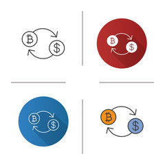 Bitcoin exchange icon