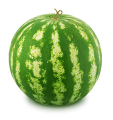 Cut tasty watermelon on a white background.