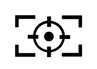 Obraz premium Camera Focus line icon