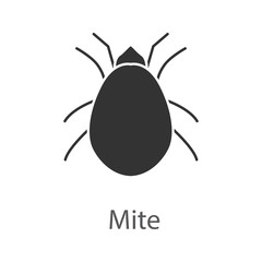 Mite glyph icon