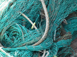 rete da pesca con corde