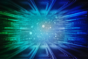 

2d illustration technology background