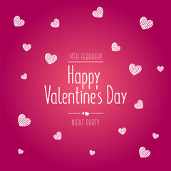 Valentine's day sale text with gift.