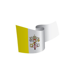 Vatican flag, vector illustration