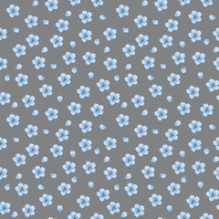 Fashionable pattern in small flowers. Floral seamless background for textiles, fabrics, covers, wallpapers, print, gift wrapping and scrapbooking. Raster copy.