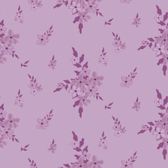 Obraz na płótnie Canvas Fashionable pattern in small flowers. Floral seamless background for textiles, fabrics, covers, wallpapers, print, gift wrapping and scrapbooking. Raster copy.