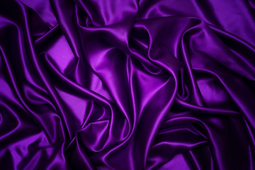 Abstract purple drapery cloth, Wave of dark violet fabric background, Pattern and detail grooved fabric for background and abstract