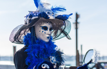 Obraz na płótnie Canvas Typical colorful mask from the Venice carnival