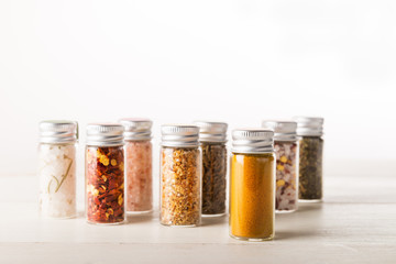 Spices Set in Mini Bottles