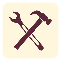 Plumbing work symbol icon
