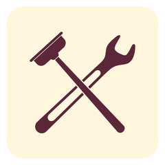Plumbing work symbol icon