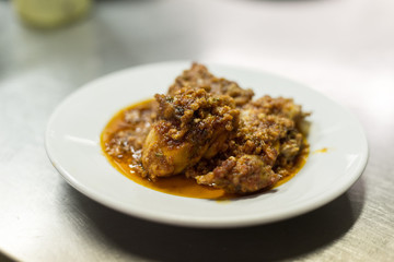Rabbit Chausser in a dish