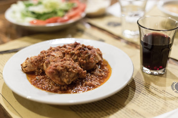Rabbit Chausser On The Table At The Restaurant