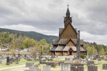 Fototapeta na wymiar Heddal Stave Church, Norway