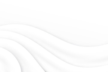 Modern paper art cartoon abstract white water waves. Realistic trendy craft style. Origami design template