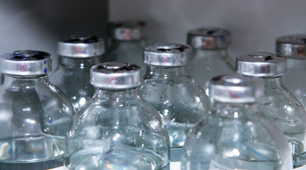 Vials of medicinal solution for the treatment of patients