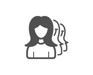 Fototapeta premium Group of Women simple icon. Human communication symbol. Teamwork sign. Quality design elements. Classic style. Vector