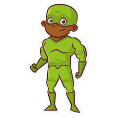 Superhero boy Cartoon character