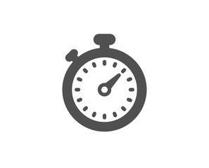 Timer simple icon. Stopwatch symbol. Time management sign. Quality design elements. Classic style. Vector