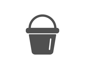 Cleaning bucket simple icon. Washing Housekeeping equipment sign. Quality design elements. Classic style. Vector