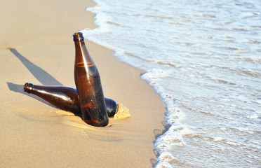 beers on the beach - summer icon Greece