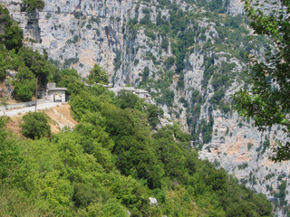 Fototapeta na wymiar Vikos gorge in the Pindus mountains Epirus region Greece