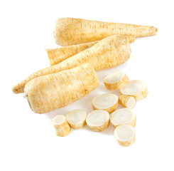 parsnip isolated on white