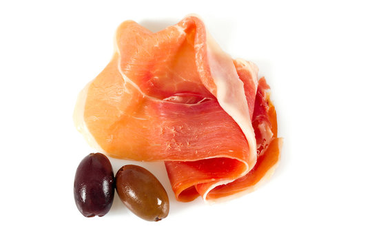 jamon serano with olives 
