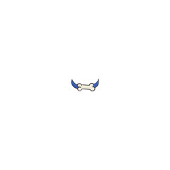 Collar with bone icon 