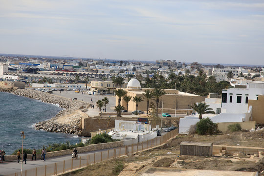 The great Masjid of Mahdia Coastal View