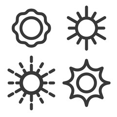 sun icon,vector illustration