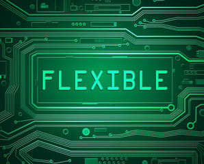Flexible technology concept.