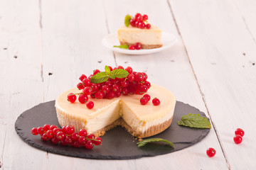 Redcurrant cheesecake. 