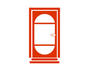 door icon interior exterior furnishing furniture household