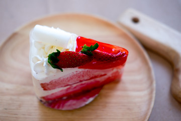 Delicious and sweet pink cake