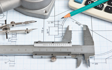 automotive parts and drawing