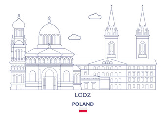 Lodz City Skyline, Poland