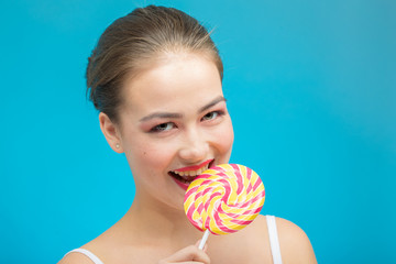girl with candy