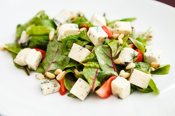 Salad with strawberry