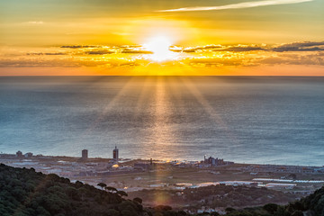 Obraz premium Amanecer sobre Mataró