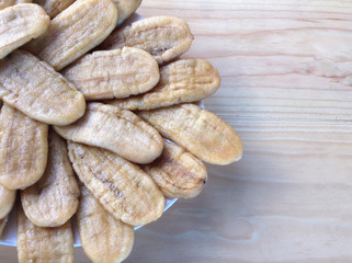 Dried banana fruit 