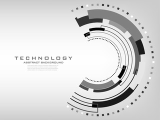 future technology concept  abstract white background