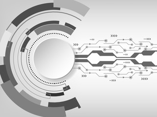 future technology concept  abstract white background