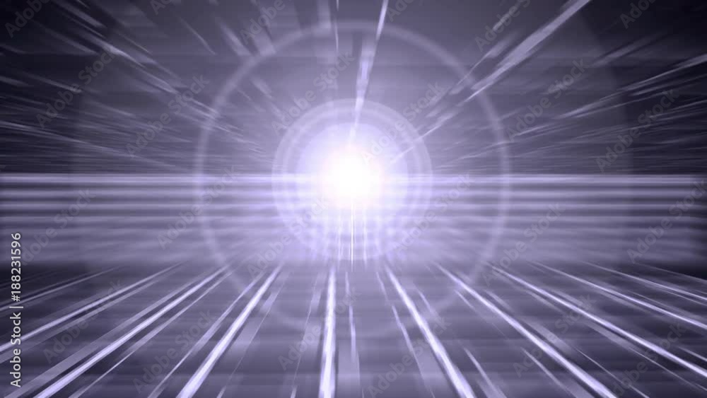 Wall mural three dimensional loop ready electric grid background. abstract purple with flashing lights at 2 sec