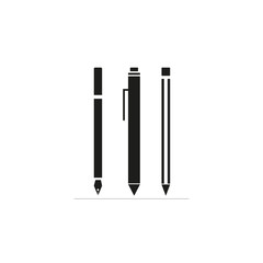 Three pens icons