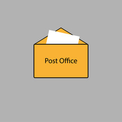 Icon of the mail in which the letter