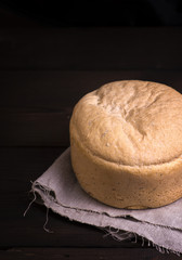 round bread made from wheat flour
