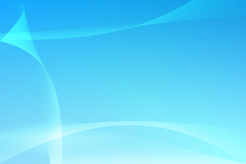 The blue background is abstract, with white light rotating in a circular wave, drawn back and forth smoothly.