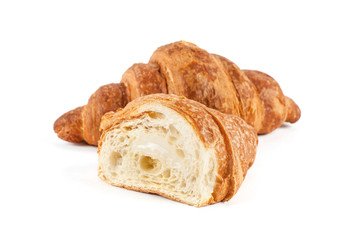 croissant isolated on white background