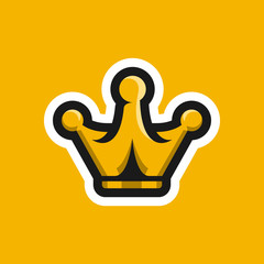 The Royal Crown logo. Vector illustration